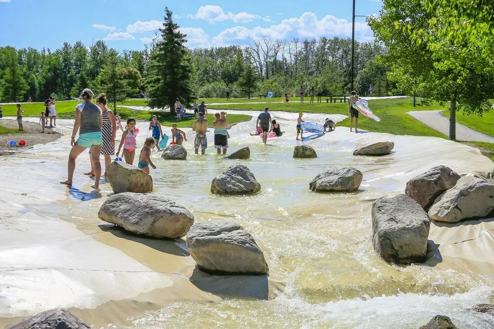 Whitecourt Rotary Park River Slides